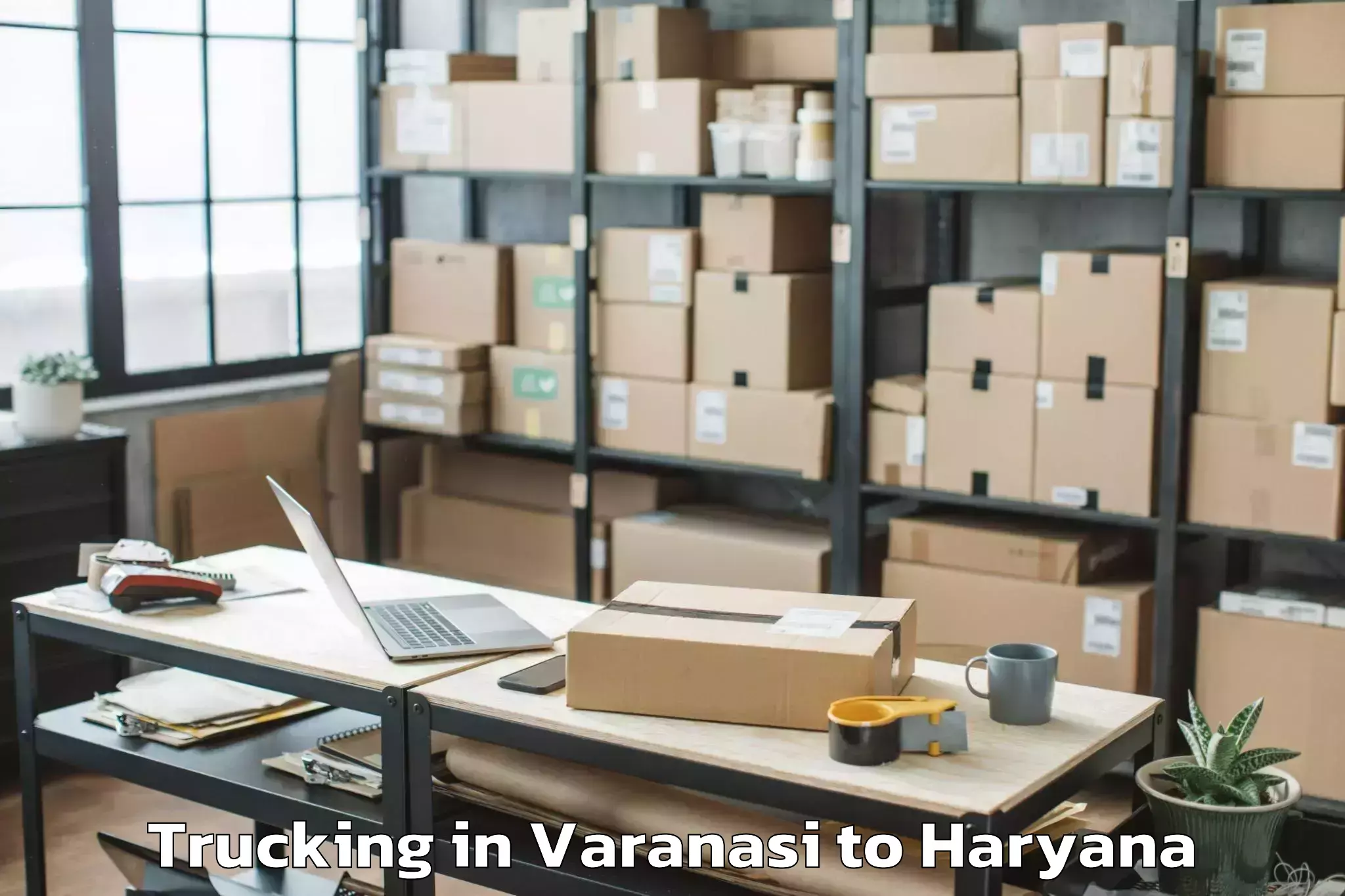 Hassle-Free Varanasi to Rishihood University Sonipat Trucking